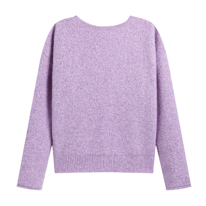 She Enjoy Women's Knitted Sweater Lazy Style Round Neck Fashion Versatile Soft Pullover T53Z071