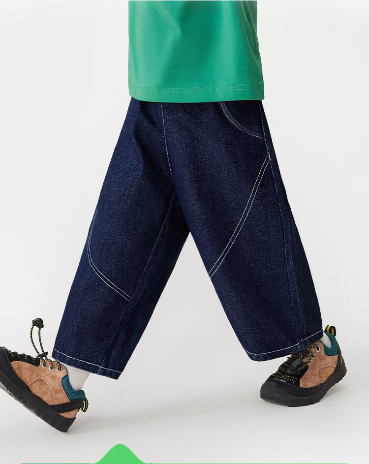 Disney Baby Boys' Denim Jeans Children's Pants Toddler Spring Casual Loose Comfortable Versatile Long Pants Light Blue 120 2