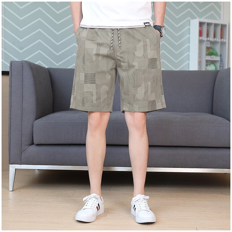 RED DRAGONFLY Men's Summer Cotton Casual Fashion Lightweight Comfortable Breathable Cool-Fit Black Shorts XL 10