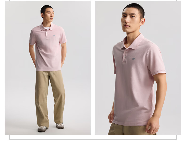 Lee 26 Spring Summer New Standard Fit Polo Shirt with Small Logo Emblem for Men Camel 3XL 18
