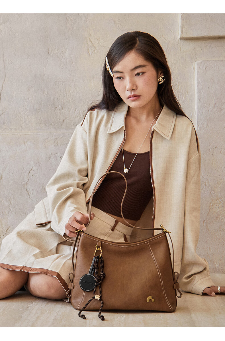 Nalandu Mao Xiaotong Style Women's Bag 2025 New Cowhide Tote Bag Commuter Gift for Girlfriend Birthday New Year 4
