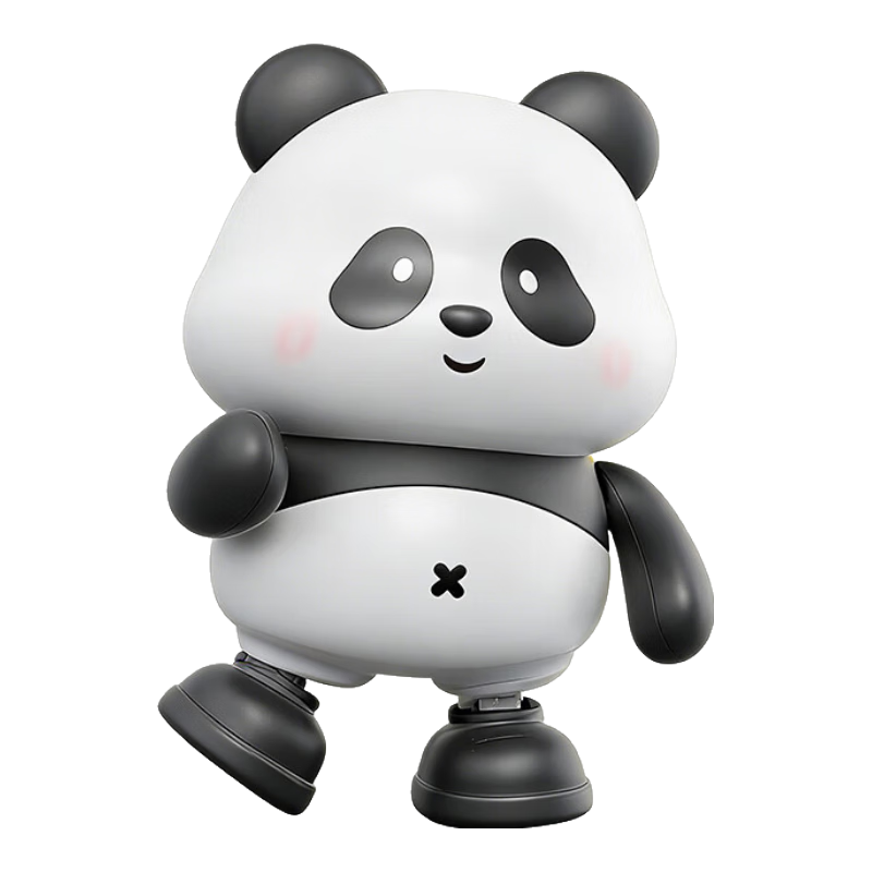 Wanletu Electric Panda Singing and Dancing Toy Infant 0-1 Year Head Lifting Visual Training Baby Crawling Learning Device