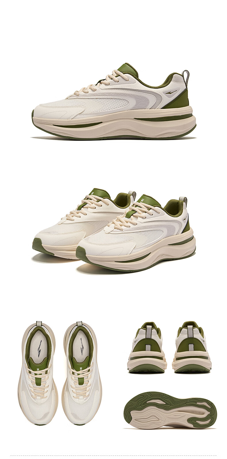 ERKE 2026 New Comfortable Thick-Soled Dad Sneakers Soft Elastic Versatile Casual Shoes Wei Yang 3 35