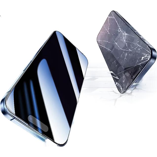 Защитное стекло LANGLING для iPhone 16/15, 360° Privacy, полное покрытие, антишпионское, противоударное, устойчивое к царапинам
