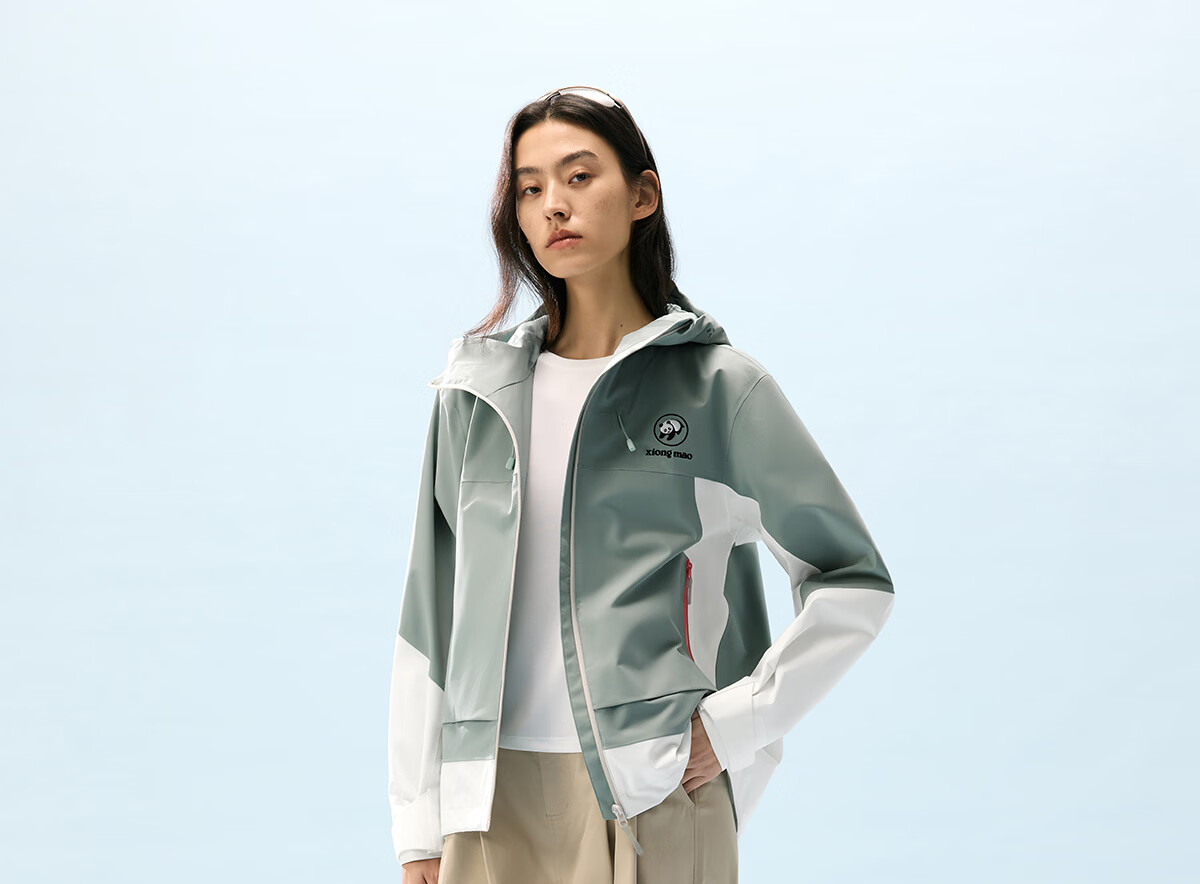 Panda Windproof and Rainproof Jacket Unisex 2026 Spring Summer Heavy Rain Waterproof Durable Outdoor Hiking Mountaineering Coat B076 18