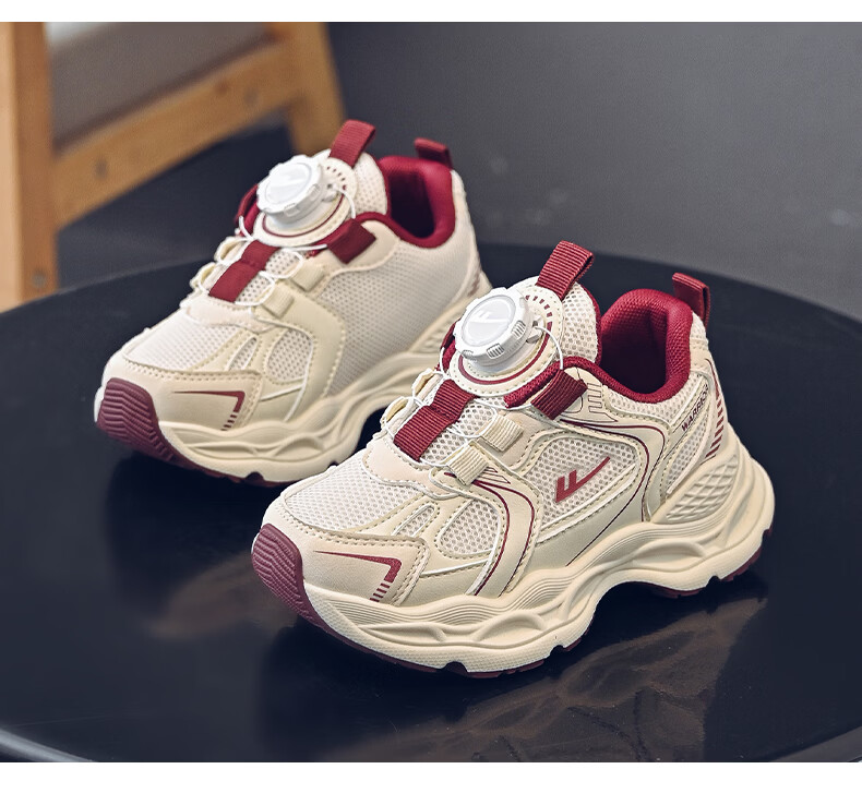 Warrior Kids Sports Shoes Girls Casual Soft Sole Dad Shoes Boys Lightweight Running Shoes WZ-1902 Pink Silver Gray Size 33 12