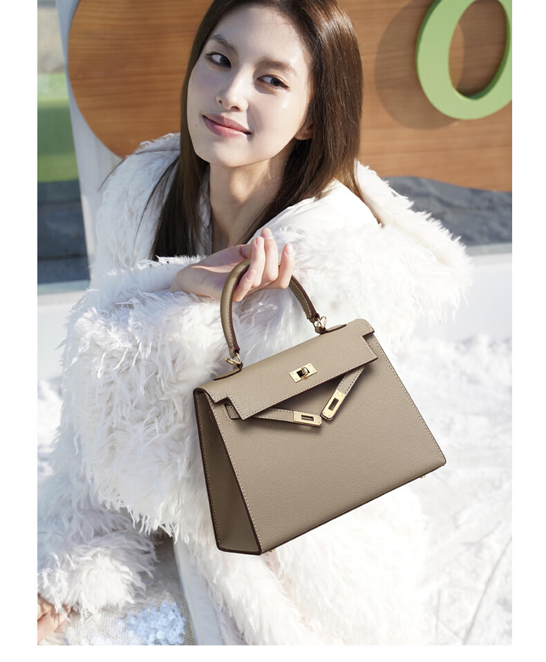 Viney Leather Kelly Bag Luxury Women's Crossbody Shoulder Bag Birthday Gift for Girlfriend Wife 7