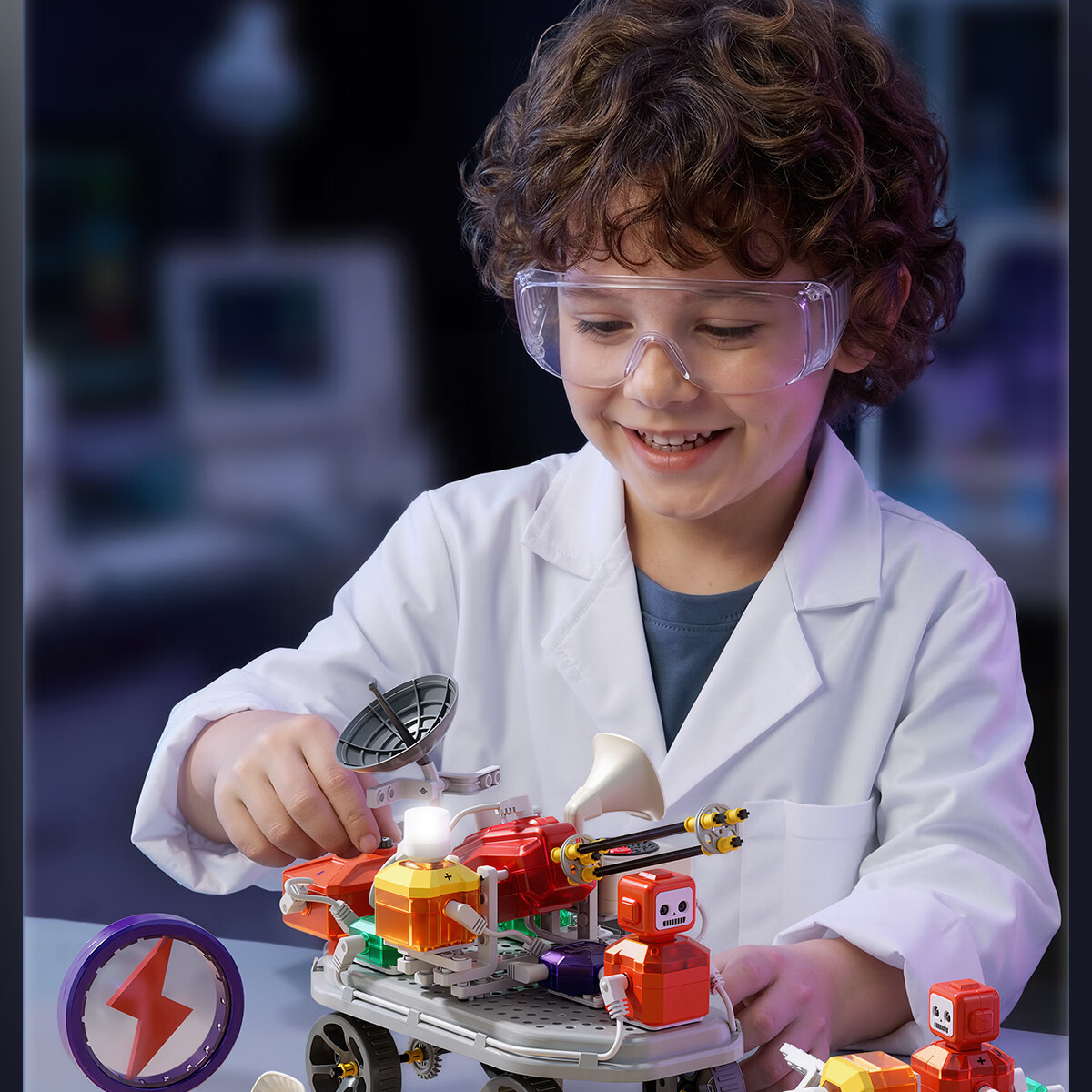 Xinge Children's Toy Circuit Building Blocks Science Experiment Kit Physics Electronics Educational Toy for Kids Ages 6-12 Birthday Gift for Boys and Girls 20