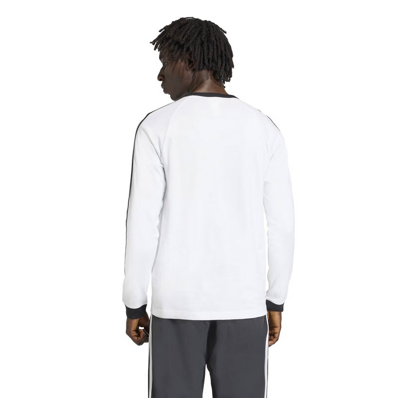 Adidas Originals Men's 3S LS Tee Long Sleeve T-Shirt KE3545 White S 2
