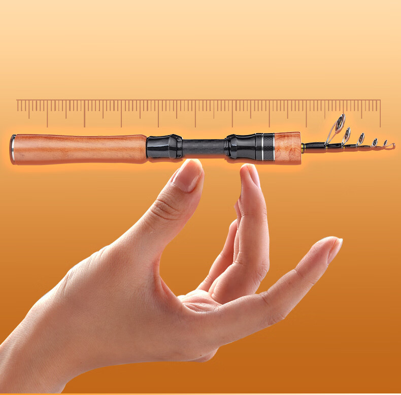 Jihu 1.8m Jihu PRO Straight Handle Telescopic L-Tuned Micro Lure Fishing Rod for Whitebait and Mackerel 7