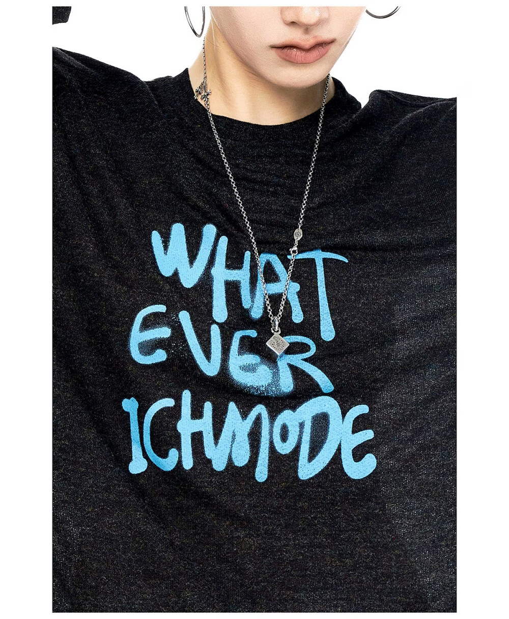ICH MODE American Style Lightweight Long Sleeve T-Shirt Women 2026 New Spring Summer Physical Sun Protection Loose Top Blue M 19