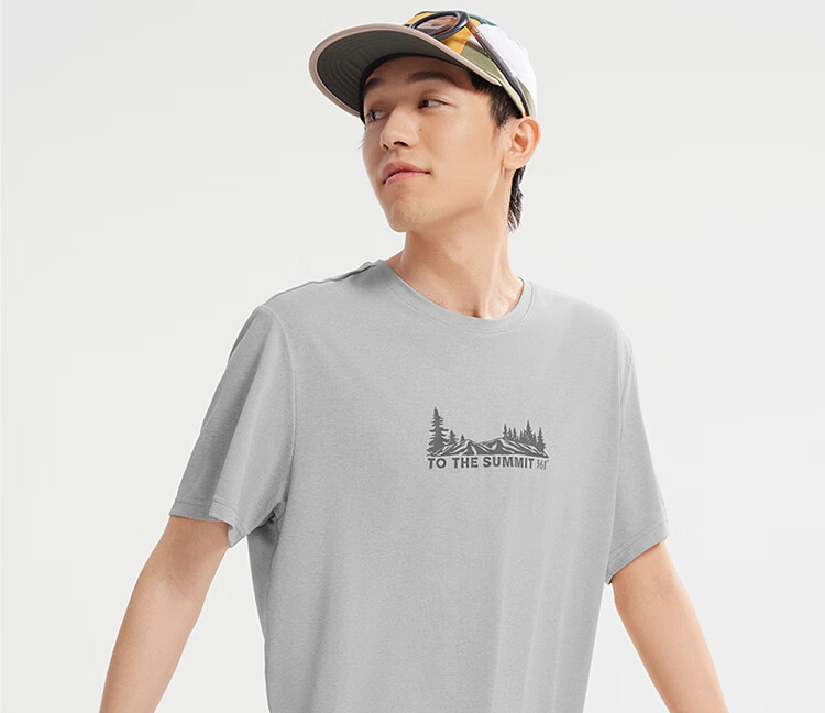361° Men's T-Shirt Spring Summer New Quick-Dry Loose Outdoor Sports Casual Short Sleeve Top 652623102-2 14