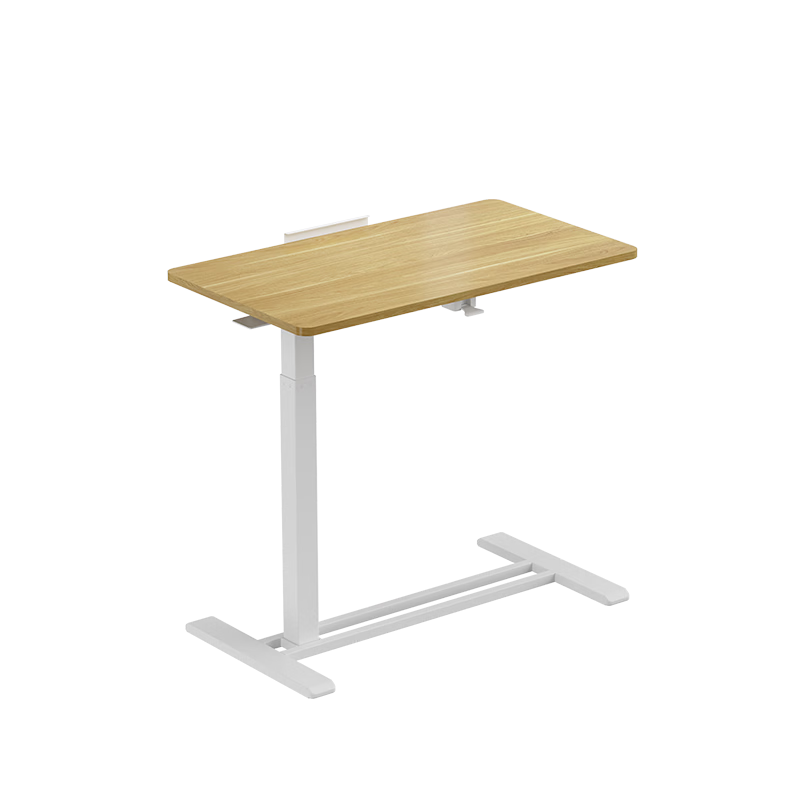 Loctek Bedside Table, Adjustable Height, Laptop Desk for Bed, Movable, Suitable for Home Use, Coffee Table with Flip-Top Design, T06 Elegant White