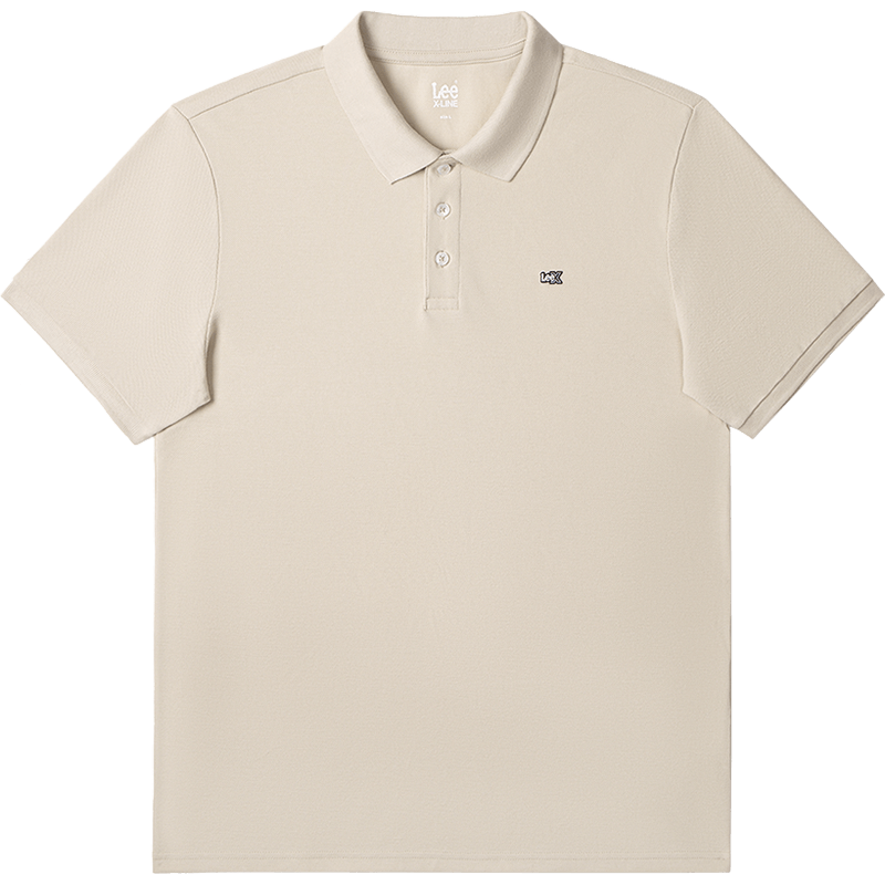 Lee 26 Spring Summer New Standard Fit Polo Shirt with Small Logo Emblem Men Camel 2XL