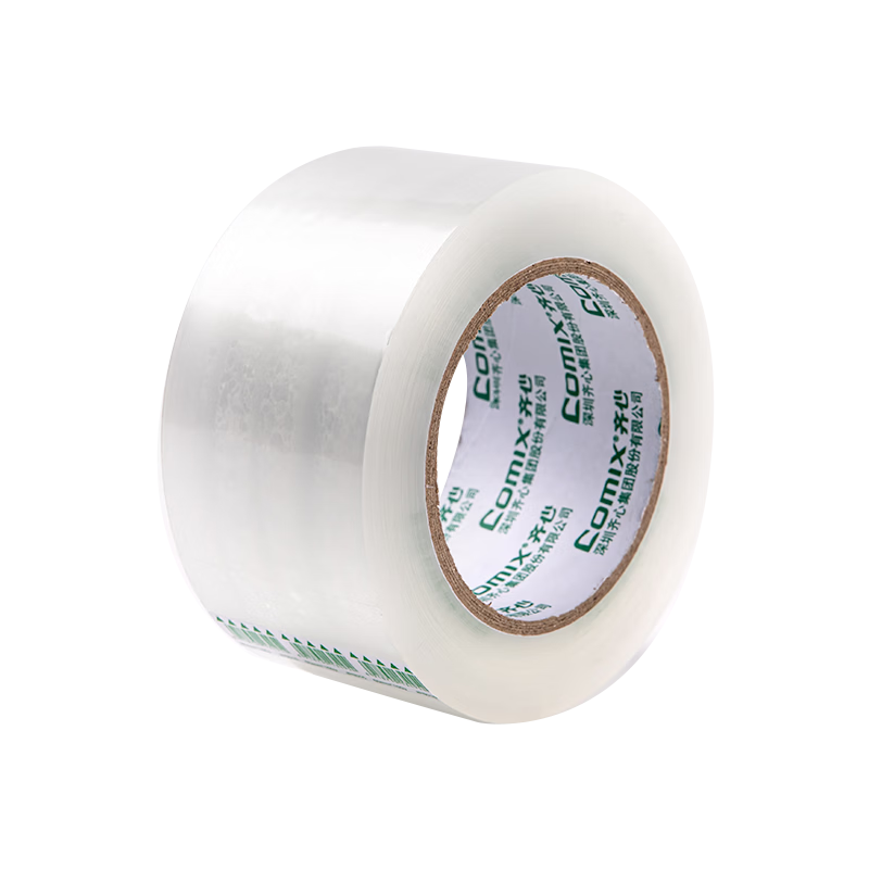 COMIX Transparent Tape/wide Tape/packaging Tape, Express Delivery Packing Tape, Transparent, 6 Rolls, Width 55mm * 150y * 45um, Length 137 Meters Per Roll /JP5515-6