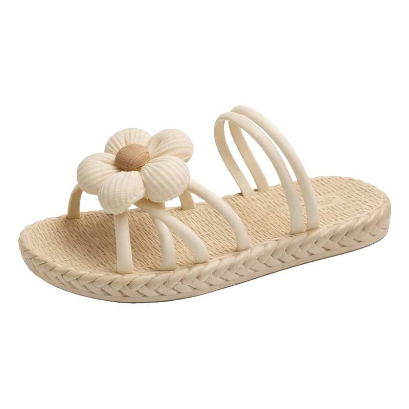 FOOTOPPO Women's Roman Sandals Flat Outdoor Slippers Beach Summer Non-Slip Soft Sole Sandals