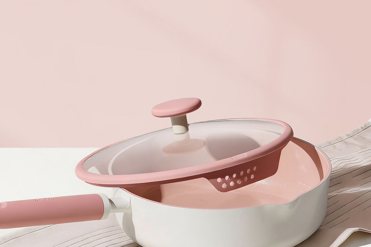 Carote Ceramic Non-Stick Frying Pan Wok 32cm, Household Induction Gas Stove Compatible, Fluorine-Free Coating 9