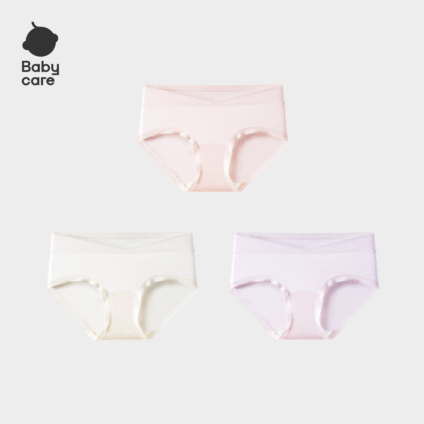 Babycare Modal Maternity Low-Waist Pregnancy Underwear for Early, Mid, Late Pregnancy and Postpartum Abdomen Support Extended Length 3-Pack M