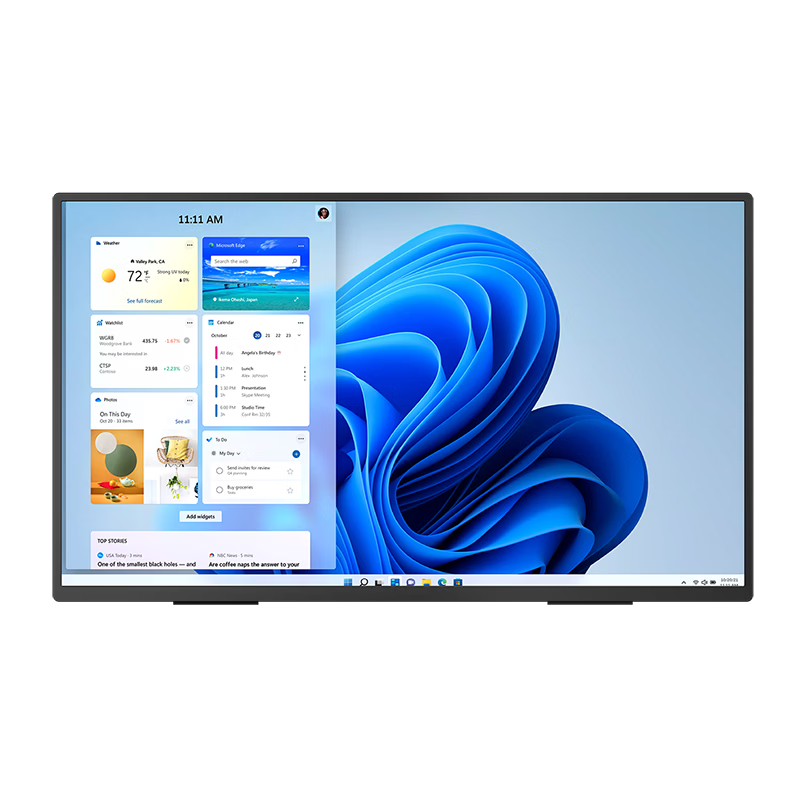 Eimio 23.8-inch Portable Monitor Wireless Screen Mirroring High Refresh Portable Display Built-in Battery Laptop Secondary Screen PS5 Portable Mobile Screen Expansion E238BW