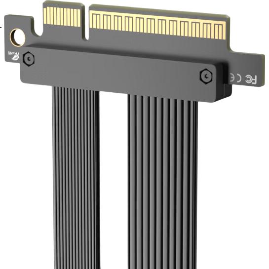 Кабель-удлинитель ZHENWEI PCIE 4.0 X8, 50 см, 180 градусов