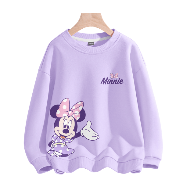 Disney Kids Casual Sweatshirt 2026 Spring New Fashion Versatile Girls Cute Base Shirt