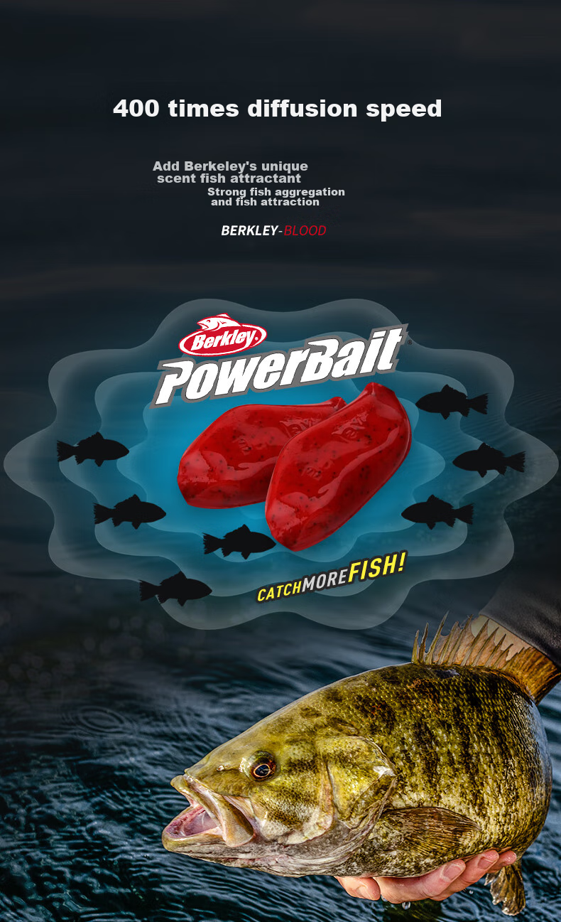 BERKLEY Lure Soft Bait Gulp Live Fish Bait Block, Blood Block for Black Pit Carp, Red Carp, Salmon, Artificial Bait, Sauce Red 3