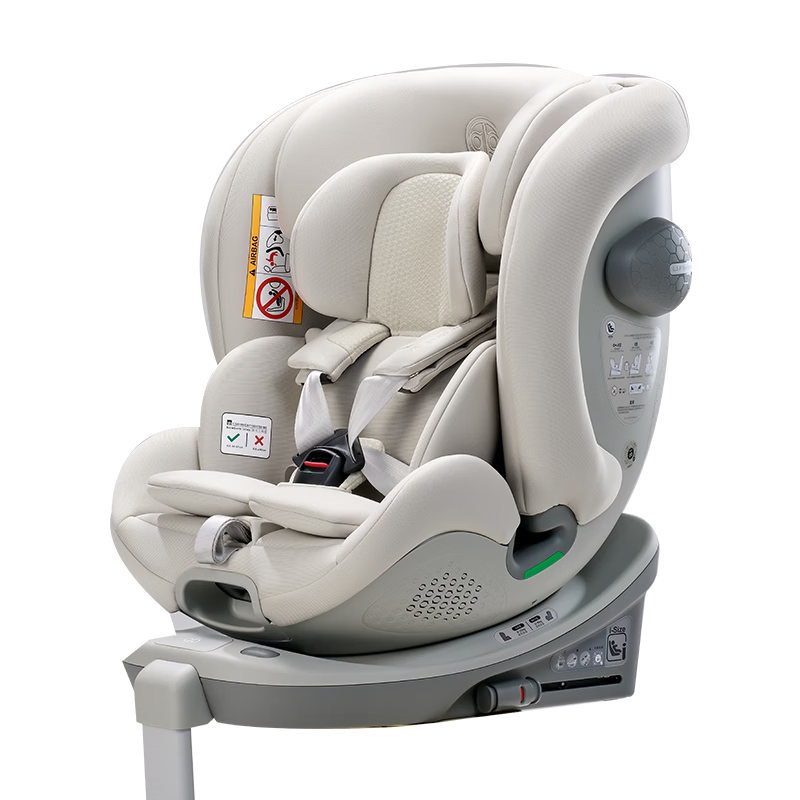 Gb Safety Capsule No.1 S Pro Baby Series 8 High-Speed Child Safety Seat Electronic Ventilation 0-7 Years Light Brown