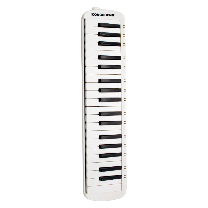 KONGSHENG 37-Key Melodica Student Classroom Teaching Junior High School Special Adult Performance Wind Instrument F-37W White