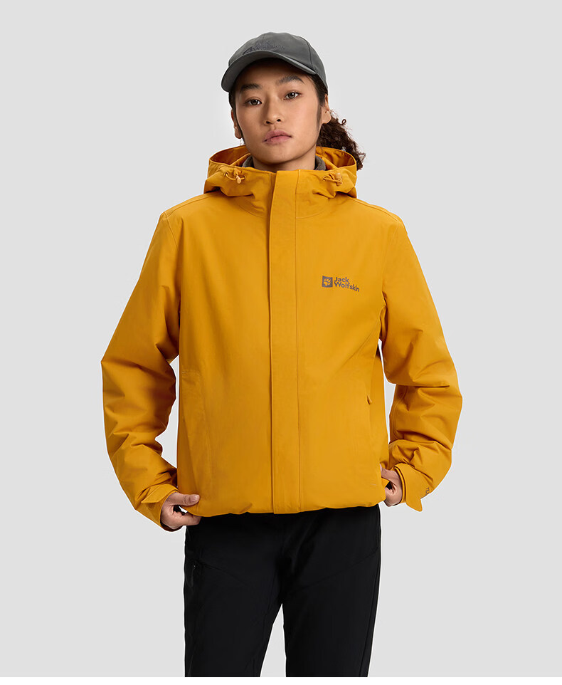 JackWolfskin CRUSH'IN Fleece Liner 3-in-1 Jacket 5012776 Navy Blue 2XL 63