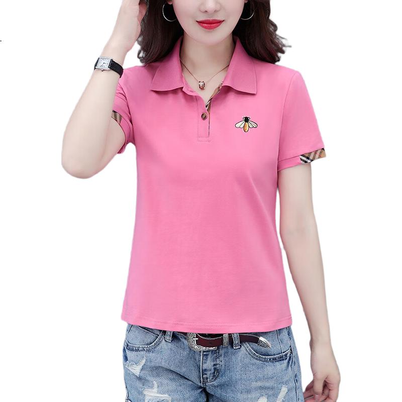 Женская футболка TUCANO Polo Shirt, размер 3XL, цвет ярко-красный, лето 2025, короткий рукав, хлопок 95%, спандекс 5%, приталенный силуэт