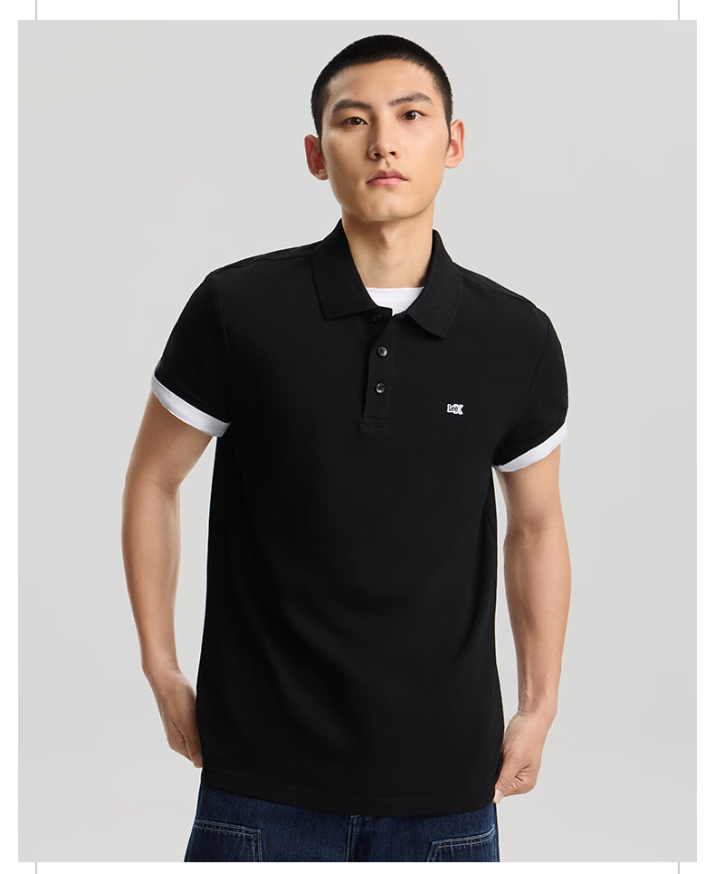 Lee 26 Spring Summer New Standard Fit Polo Shirt with Small Logo Emblem for Men Camel 3XL 19