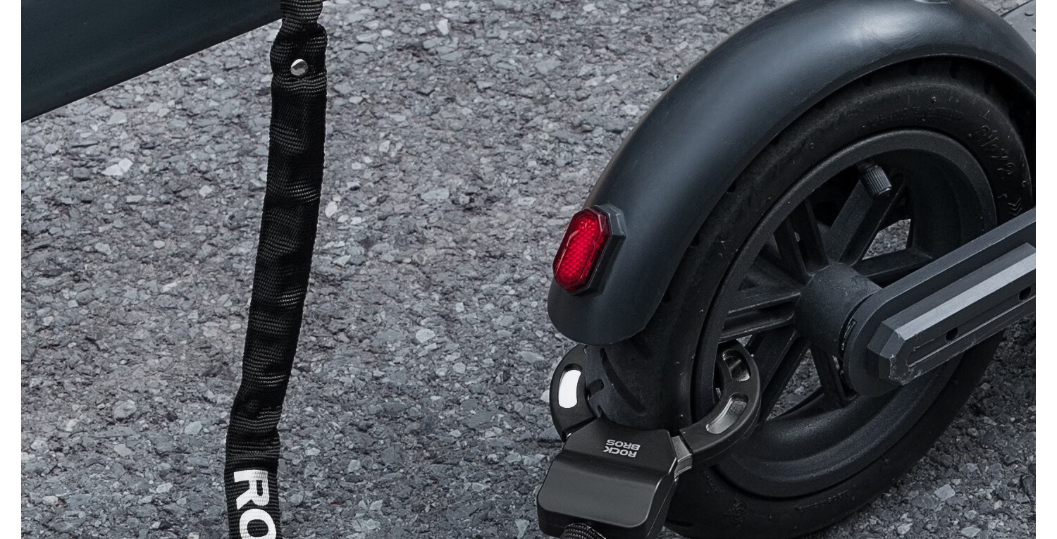 ROCKBROS Bicycle Lock Electric Scooter Chain Lock Anti-theft Chain Ring Lock Mountain Road Bike Lock Ring Lock 22