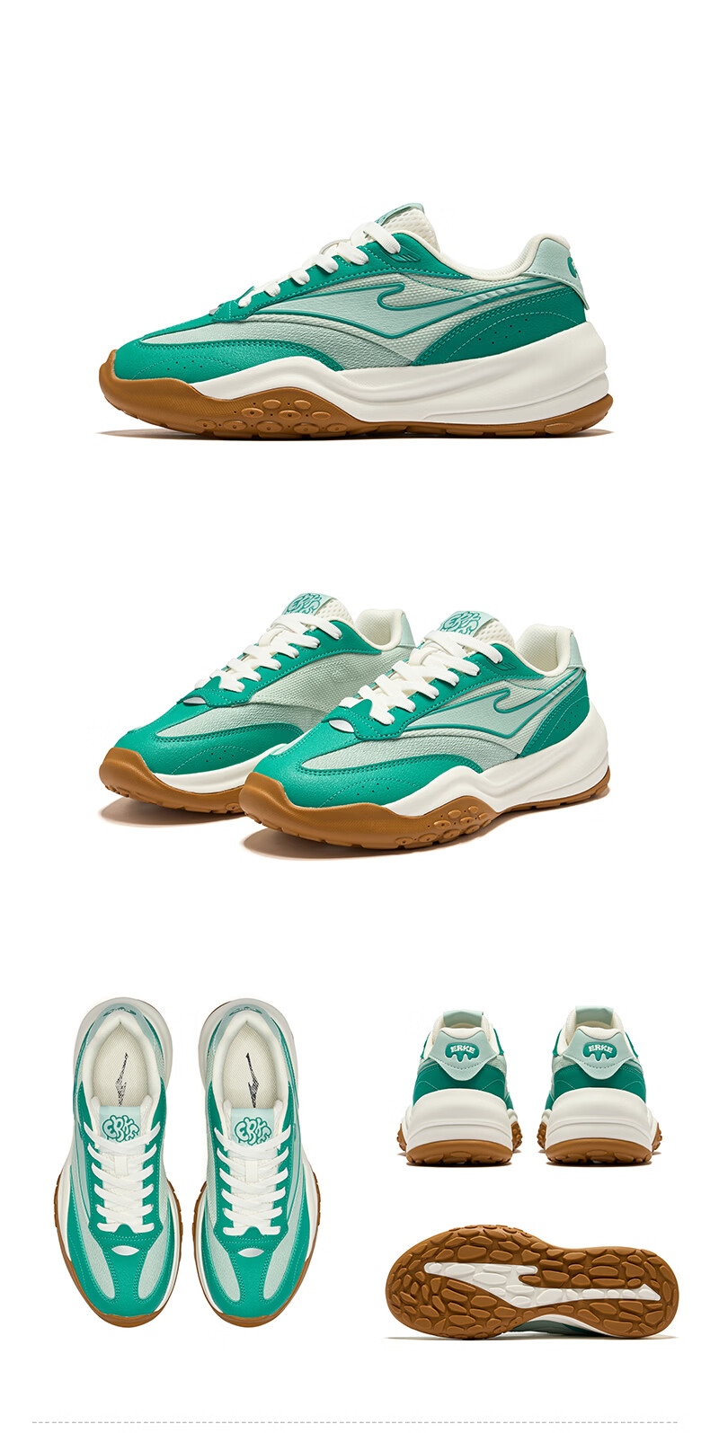 ERKE Casual Shoes 26 New A-Gan Style Versatile Sports Shoes Soft and Comfortable Men's Casual Shoes | Cheese 2.0 15