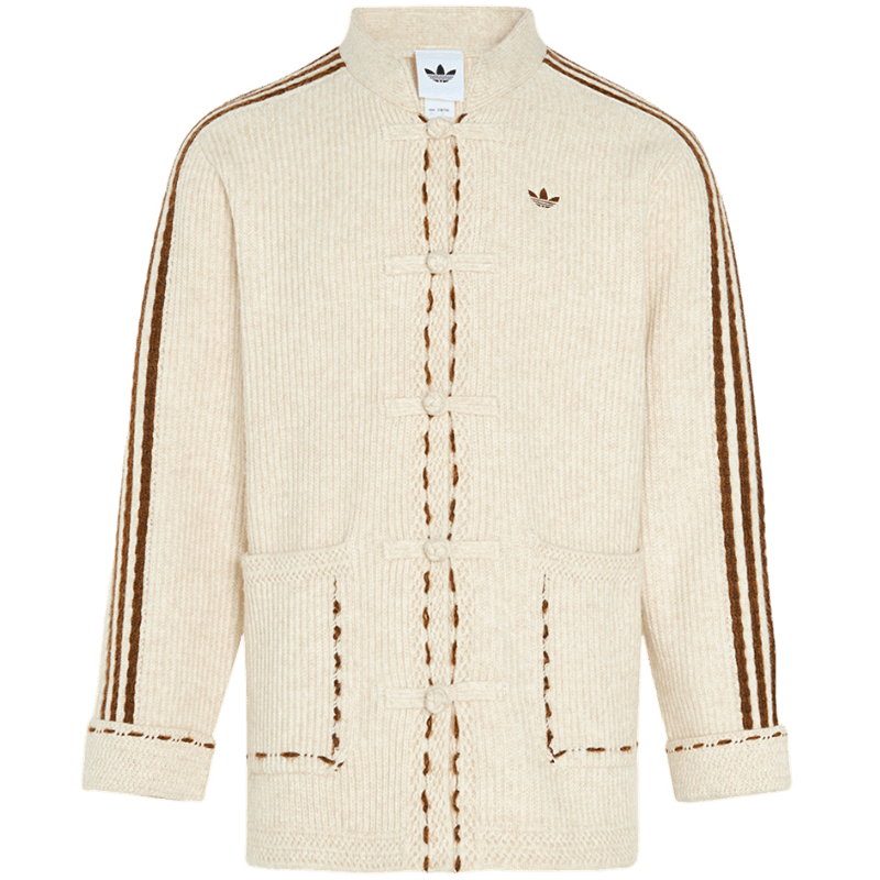 Adidas Originals Unisex NY KNIT JKT U Knit Jacket KR5065 Light Brown 2XL