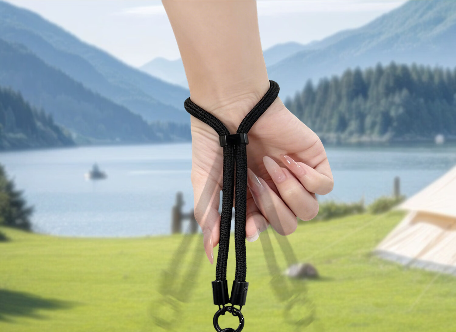 Shili Fan DJI Pocket 3 Black Lanyard Camera Wrist Strap Anti-Lost Wristband 5