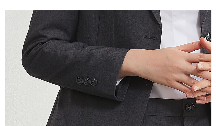 Romon Women's Slim Fit Business Suit Jacket Black 17