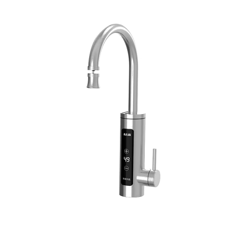 CHIGO Stainless Steel Constant Temperature Electric Water Faucet, Variable Frequency Constant Temperature Rapid Heating Household Cold And Hot Dual-Use Electric Water Heater, Bottom Inlet Instant Heating Type ZG-KBS31B with Free Leak Protectio