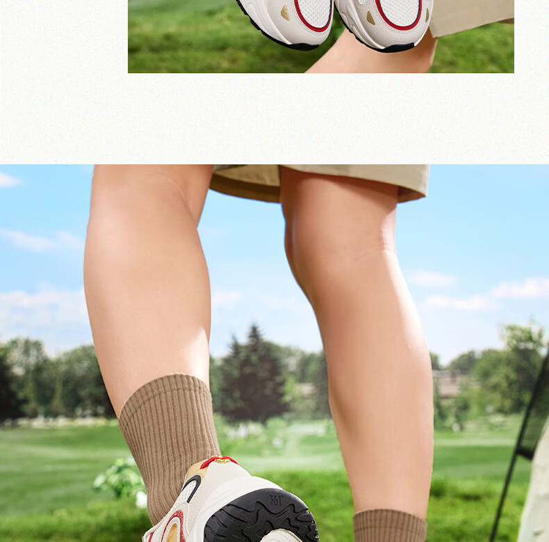 361° Men's Sports Shoes New Year Casual Retro Thick Sole Outdoor Commuter Dad Shoes 672616777-3 12