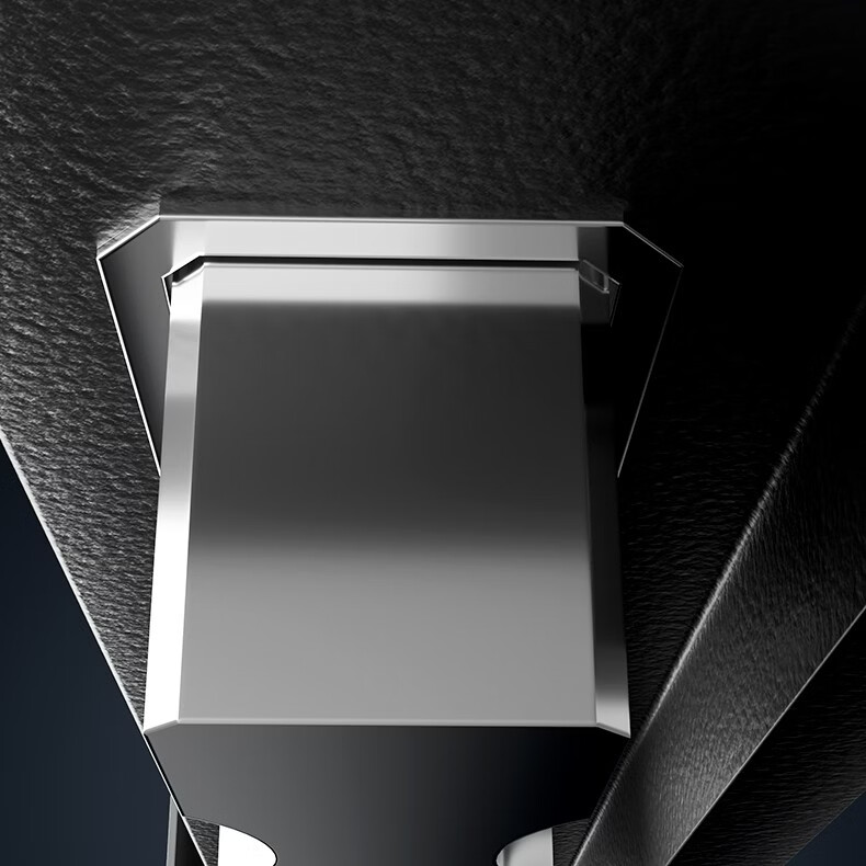 Deli Home Safe Box, 45cm Fingerprint Unlock, All-Steel Anti-Theft Portable Safe, Can Be Used As Bedside Table, AE670-Z Black 4