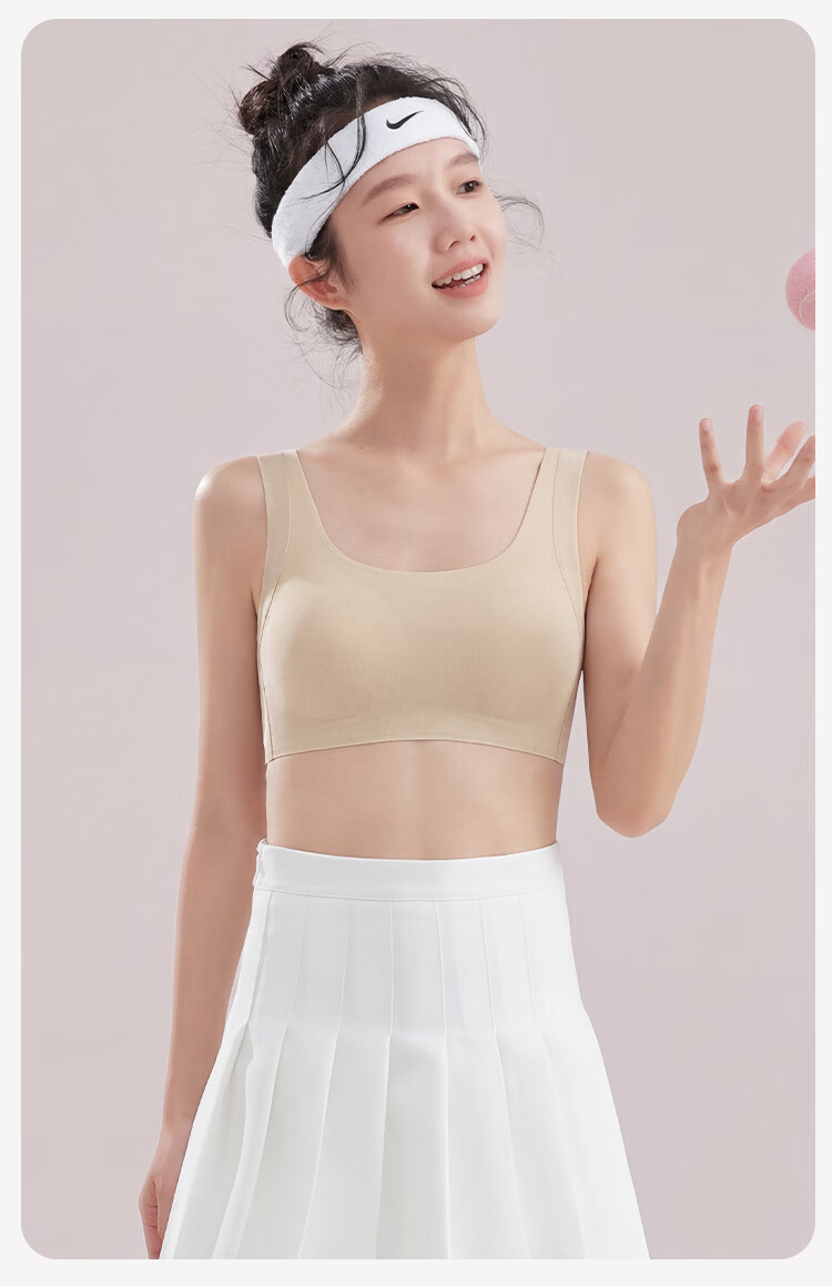 GUJIN 2-Pack Girls' Developmental Shaping Bras for Ages 13-16, Middle and High School Student Sports Bras 36