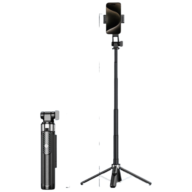 Zhiguozhe 2026 New Mini Selfie Stick Travel Portable Phone Holder 360° Rotation Anti-Shake Automatic Tripod Follow Shooting Photography Tool Concert