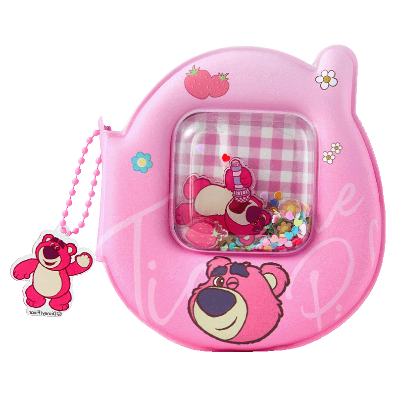 Disney Pocket Portable Mini Notebook Press-Release Stress Relief Notebook Cute High-Value Memo Pad Mini Notepad Strawberry Bear A75402-T1