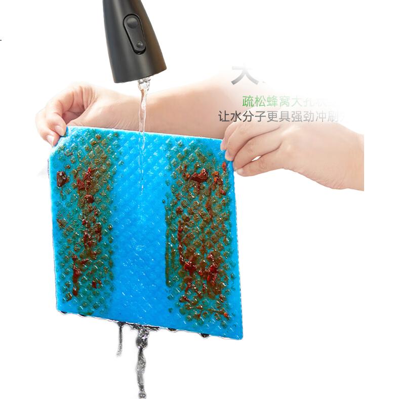Набор из 5 чистящих салфеток Scotch-Brite из древесной массы, импортные, 20x18 см, высокоабсорбирующие, для мытья посуды, не прилипают к маслу