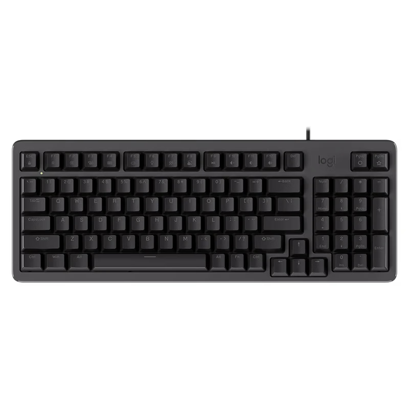 Logitech K848 Wired Keyboard 2026 Edition - Wired Connection - Black - Crystal Switch - Non-Silent - 97 Keys