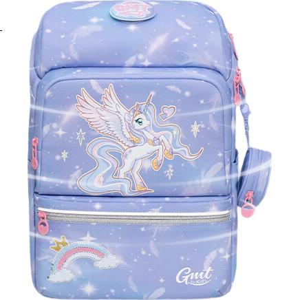 Детский рюкзак Gmt for kids, для начальной школы, вместительный, легкий, с защитой позвоночника, с поясным ремнем, унисекс, дизайн с единорогом
