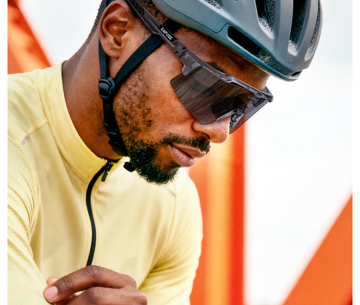KAPVOE Warrior Anti-Fog Cycling Glasses Photochromic Day-Night Dual-Use Windproof Sandproof Sports Professional Mountain Road Bike 6