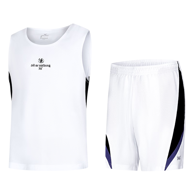 361° Men's Summer Sports Set Quick-Dry Basketball Running Fitness Jersey Vest and Shorts Two-Piece Set 652621901-2