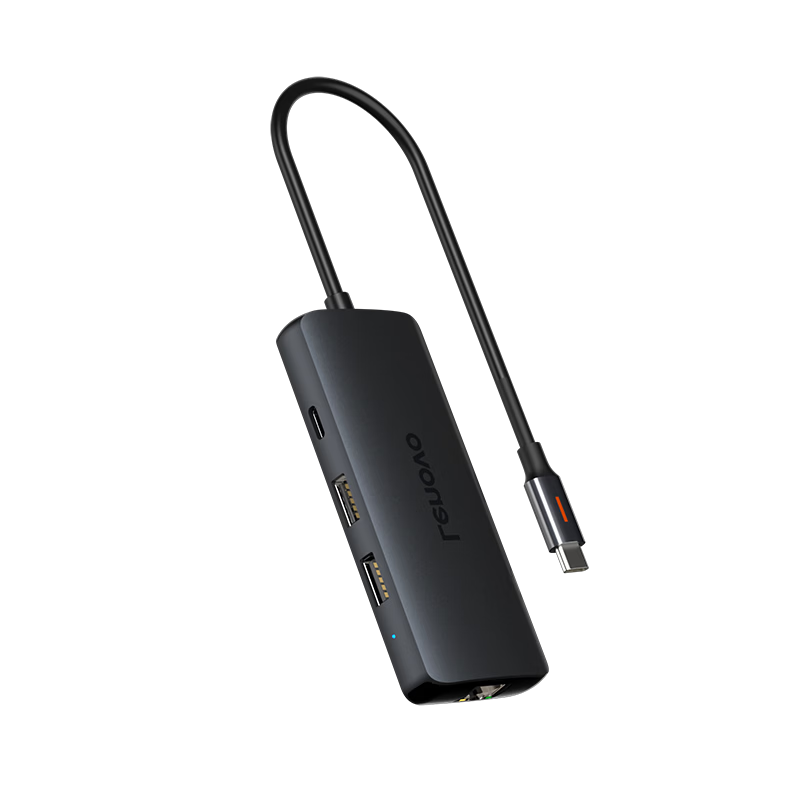 Lenovo USB 3.2 Hub Dock USB-C to HDMI 4K60Hz Docking Station Gigabit Ethernet Splitter PD Fast Charging Expander for Laptop Desktop RJ45