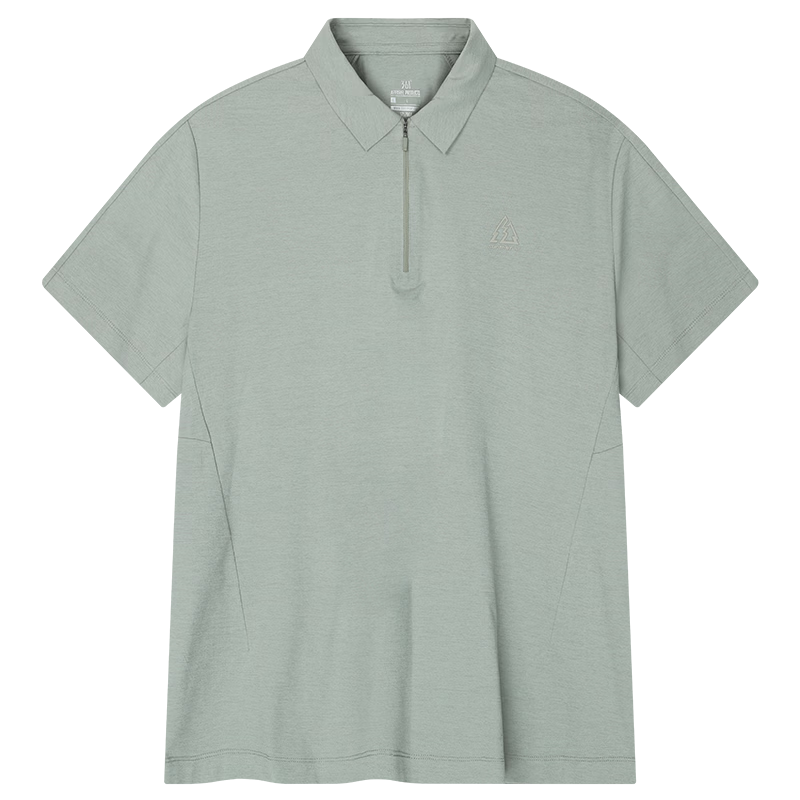 361° Men's Spring Summer Sports Polo Shirt Outdoor Quick-Dry Antibacterial Loose Short Sleeve Top 652623101-1