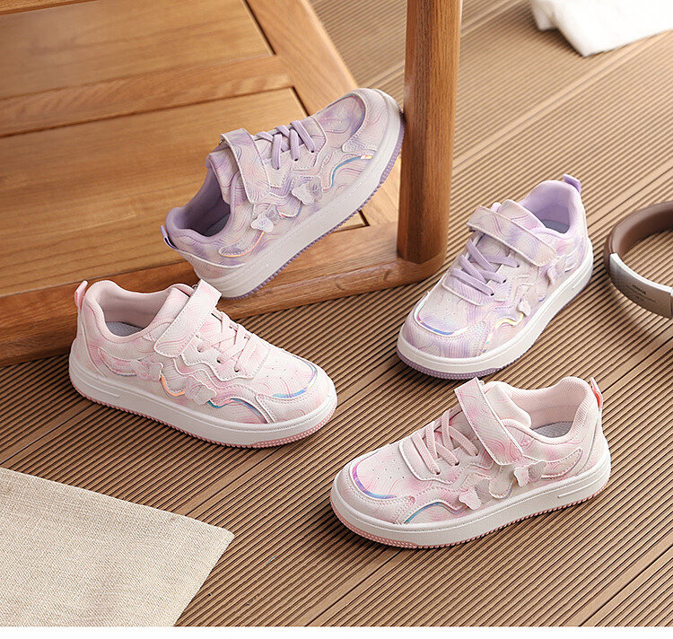 Warrior Girls' Princess Style Casual Sneakers Children's Sports Shoes School Shoes WZ(CL)-1971 Rouge Pink Size 34 1